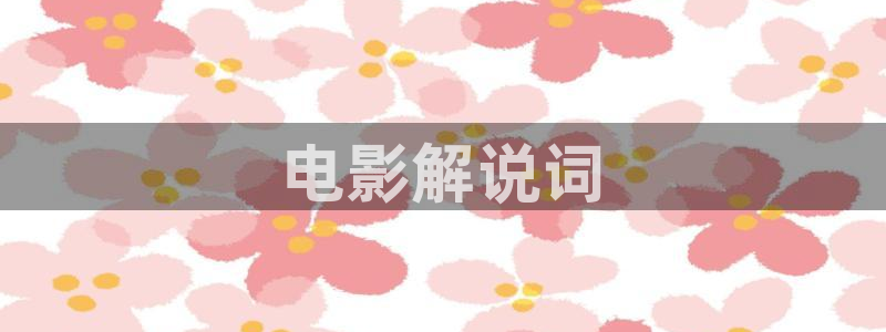4088新视觉影院：电影解说词