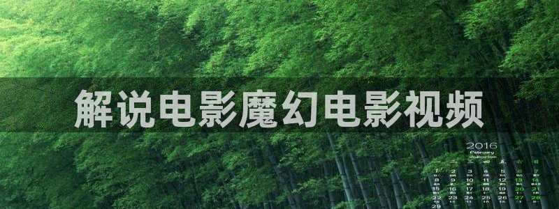 新视觉一级：解说电影魔幻电影视频